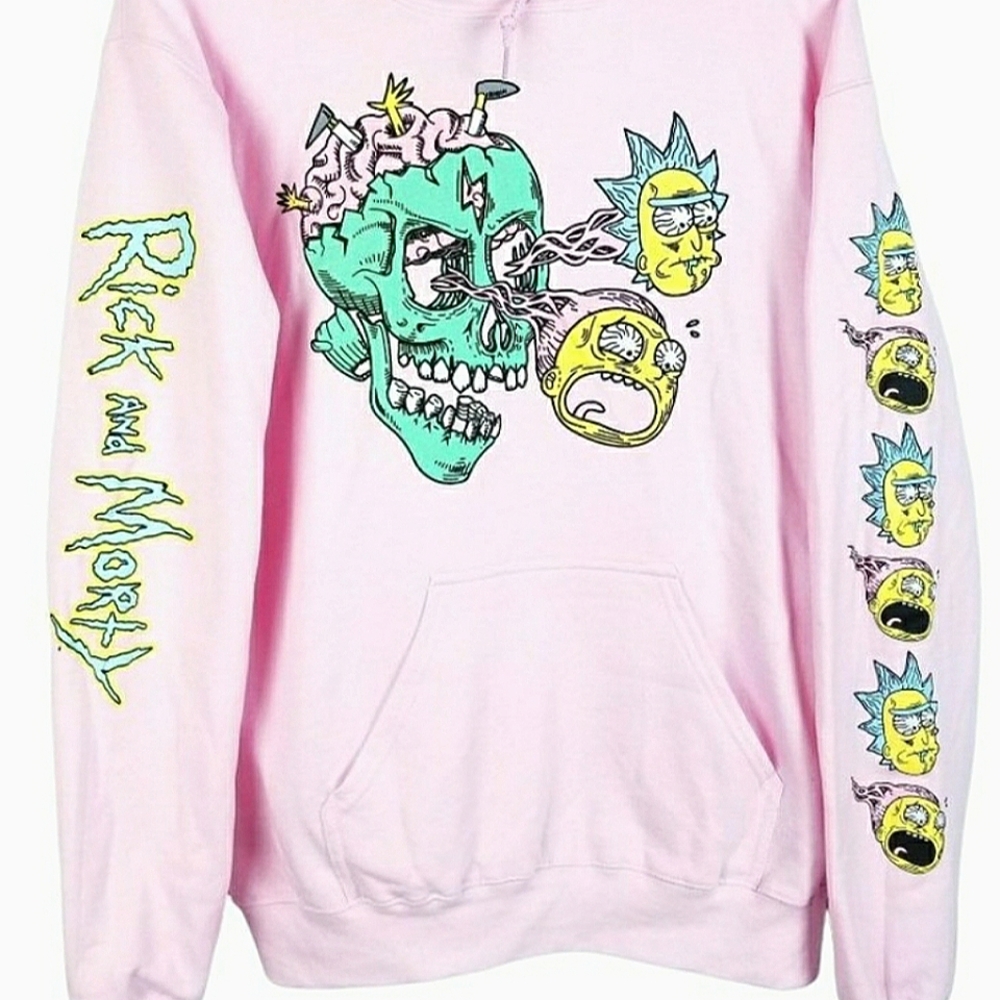 H&M Rick & Morty Pink Hoodie